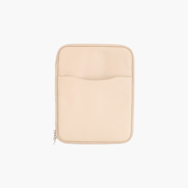 커먼누보 누보 아이패드백 밀키베이지 단독 컷, 깔끔한 디자인의 태블릿 파우치