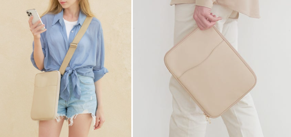 커먼누보 아이패드백 숄더백 겸 파우치