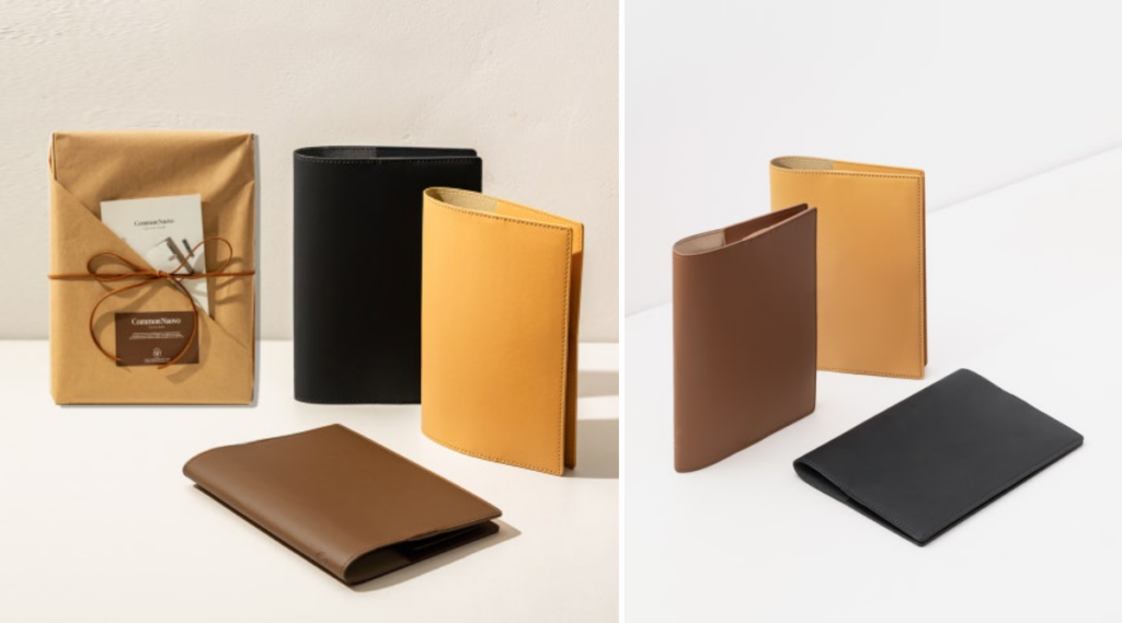 누보 북커버 3종 컬러와 패키지 구성 크리스마스선물